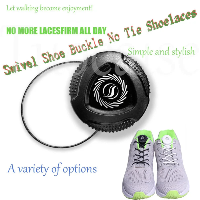 No-Tie Shoelaces – Metal Wire Quick-Lock Elastic Laces for Kids & Adults