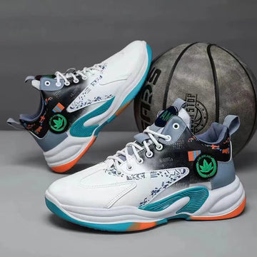 Men’s High-Top Basketball Shoes – Breathable Outdoor Sport Sneakers