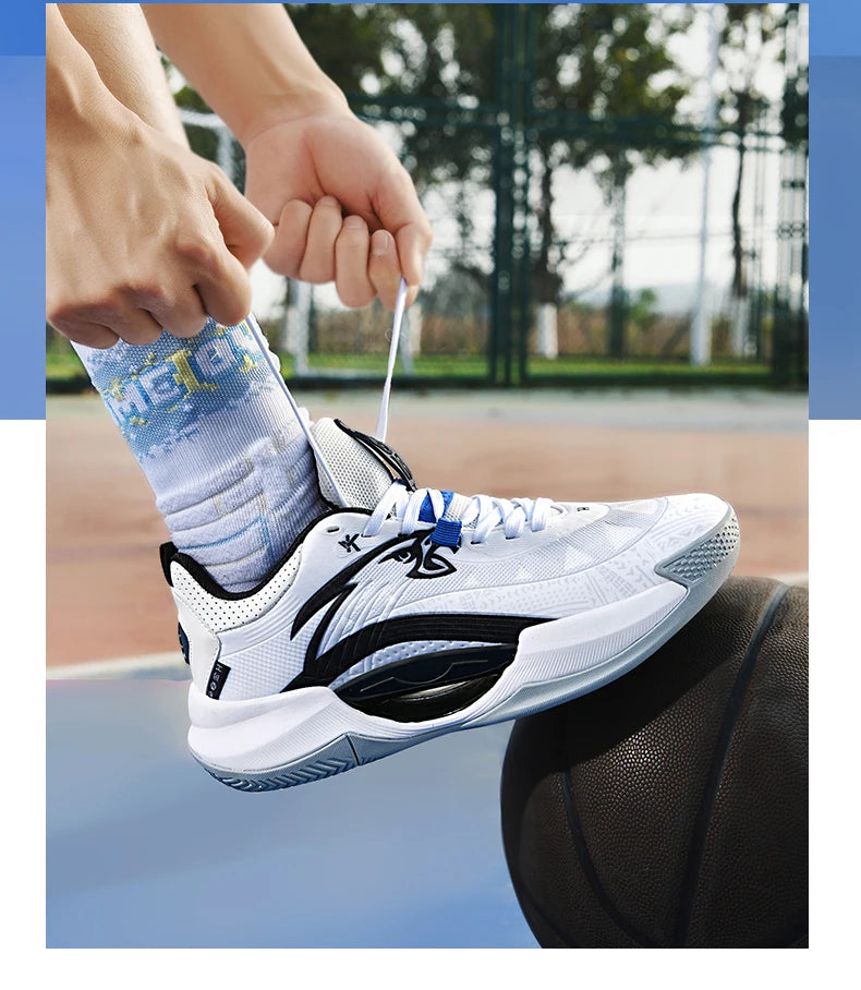 Reflective Basketball Shoes Original Shoes Basketball Sneakers Outdoor Rubber Anti Slip Sports Training Shoes Male