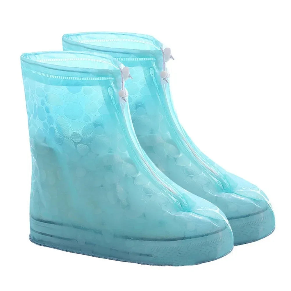 Shoes Cover Rain Waterproof Quality Thick Shoes Protectors Rain Boots PVC Non-Slip Rainy Shoe Cover Adult Water proof shoes