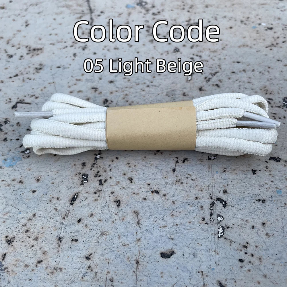 2025 New Flat Semicircular Shoelaces for Women's Sneakers Strap 160/180cm Black Grey Off-White Accessorie for Nike/Arctery