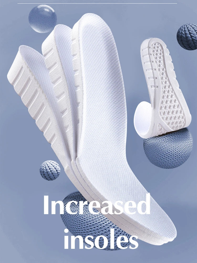 2025 Invisiable Height Increase Insoles for Feet Breathable Elevator Height Increase Templates Insoles for Women Men Shoes Pads