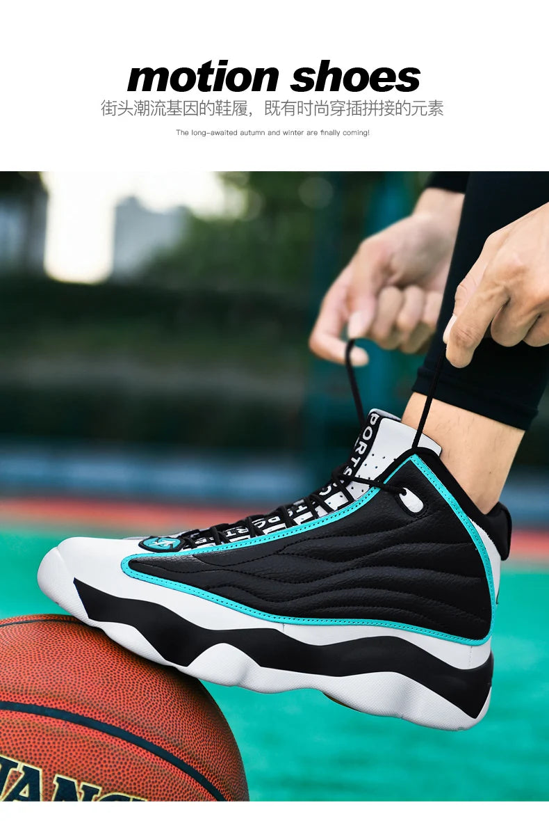 Cool Boy Basketball Sneakers Outdoor Sport Trainers Men Women Plus Size 47 48 Basketball Training Shoes Unisex Size 36-48