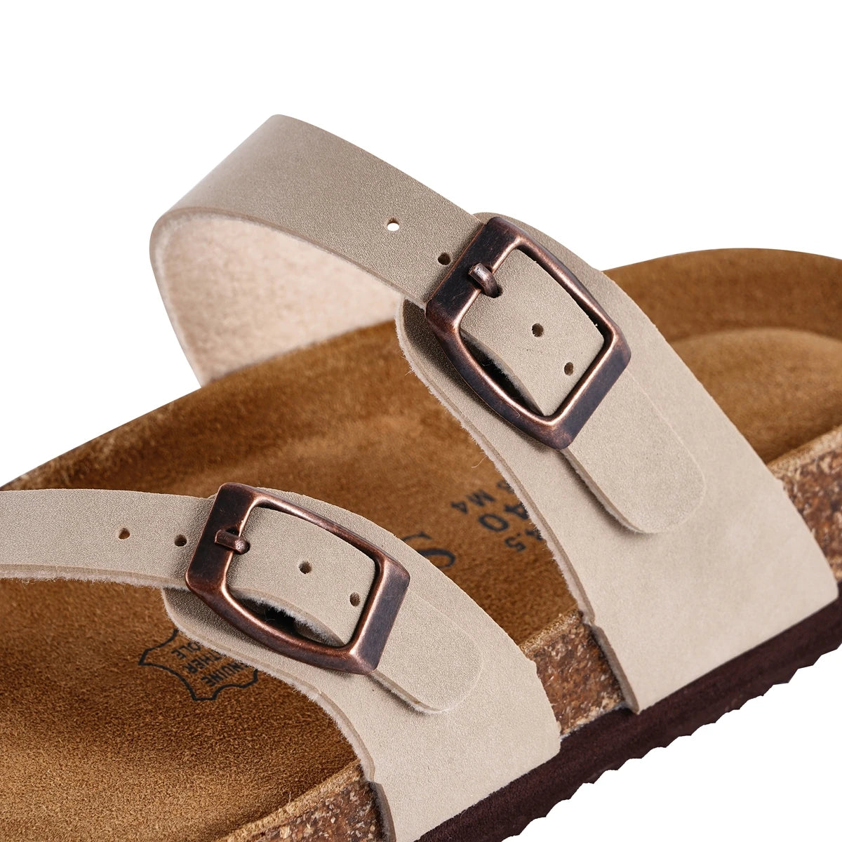 Slippers Summer Classic Buckle Breathable Outdoor Casual Flip Flops Soft Footbed Leather Sandals