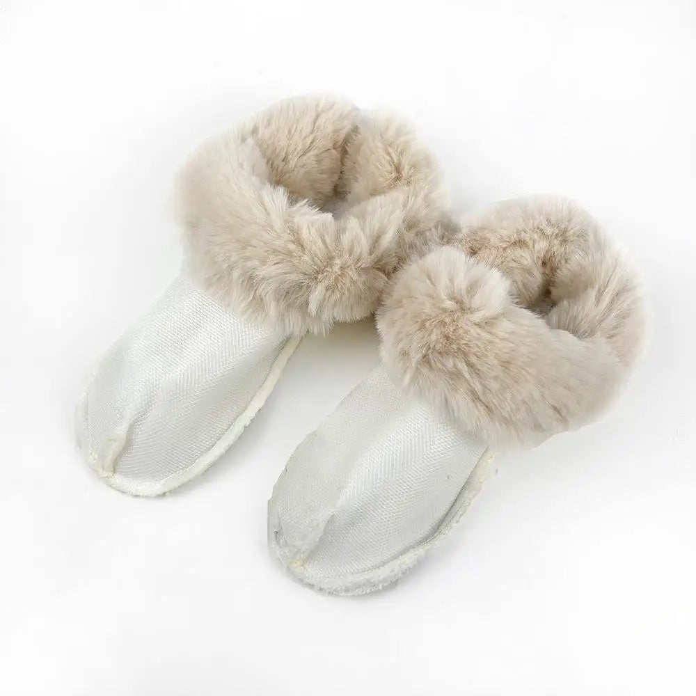 Pair Hole Shoes Plush Liner Winter Warm Inserts for Slippers Shoe Covers Soft Thickened Fur Lining Detachable Shoe Pads