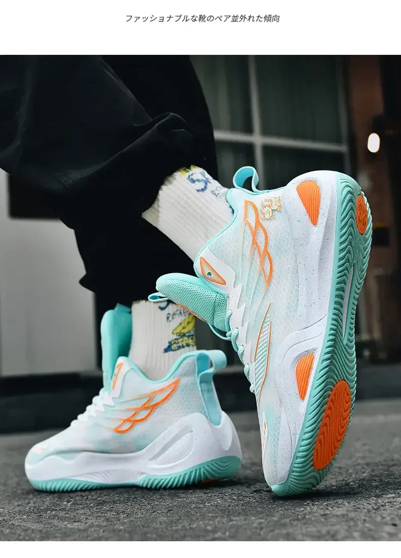 2025 Couple Basketball Shoes for Men and Women Sports Training Shoes  Male Tennis Sneakers Nonslip Basketball