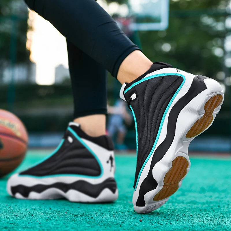 Cool Boy Basketball Sneakers Outdoor Sport Trainers Men Women Plus Size 47 48 Basketball Training Shoes Unisex Size 36-48
