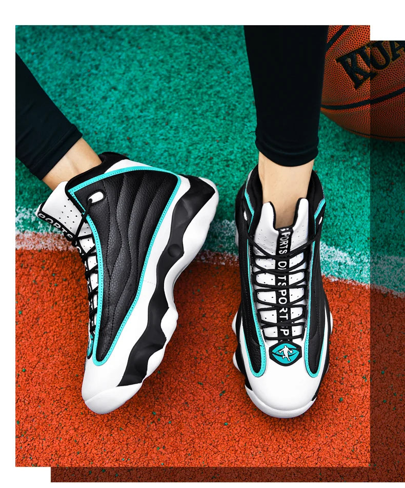 Cool Boy Basketball Sneakers Outdoor Sport Trainers Men Women Plus Size 47 48 Basketball Training Shoes Unisex Size 36-48
