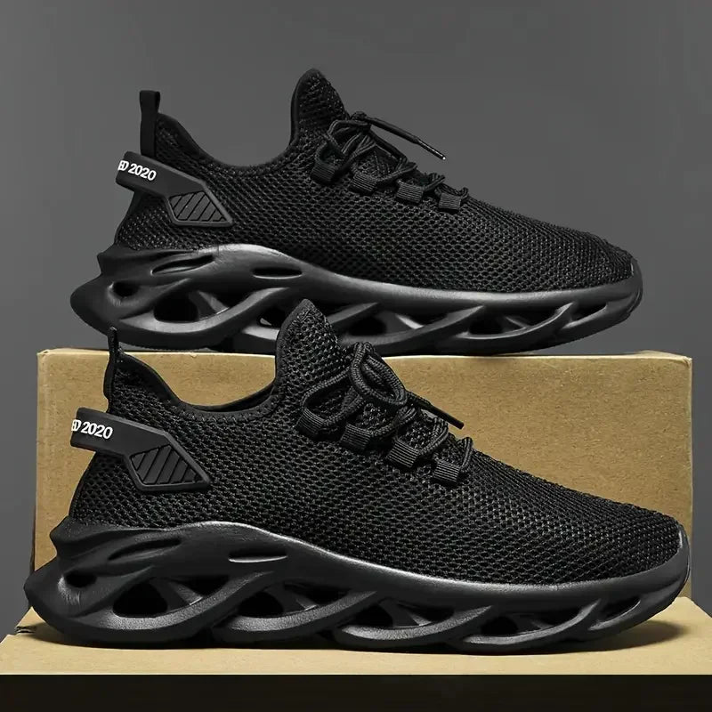 Men's Sports Running Black Jogging Shoes Casual Sports Shoes Brown Outdoor Breathable Mesh Lightweight Shock Absorbing Tennis