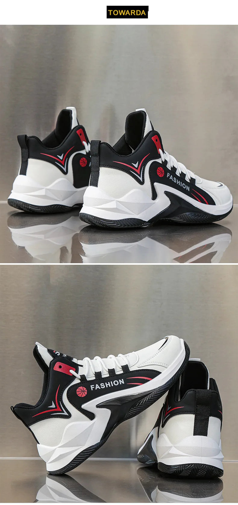 2025 Men’s Retro Basketball Shoes – Breathable Non-Slip Gym & Training Sneakers