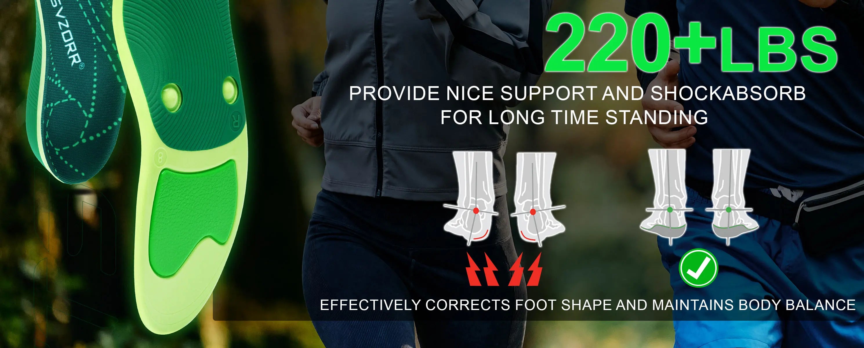 Plantar Fasciitis Relief Orthopedic Sport Insole Flat Foot High Arch Support Men Women Work Orthotic Insert Shoe Sneaker Sole