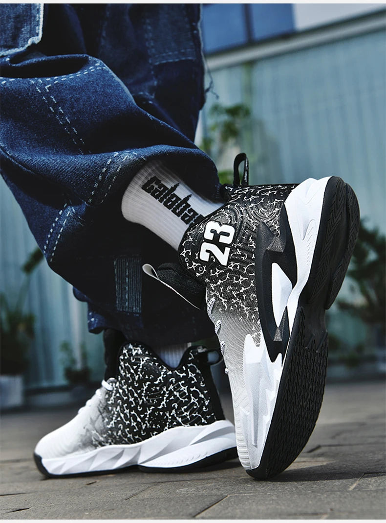 Men’s Basketball Shoes – Breathable, Non-Slip Outdoor Fashion Unisex Sneakers