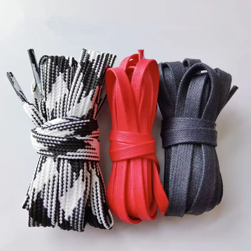 Flat Waxed Cotton Shoelaces Men Women Trend Personality Sneakers Sport Casual Basketball Aj1 Darth Vader Barb Shoes Laces Dropsh