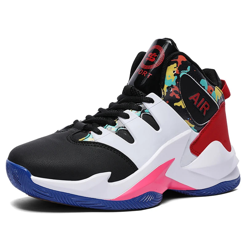 Men’s Basketball Shoes – Breathable, Non-Slip Outdoor Sneakers for Walking & Running
