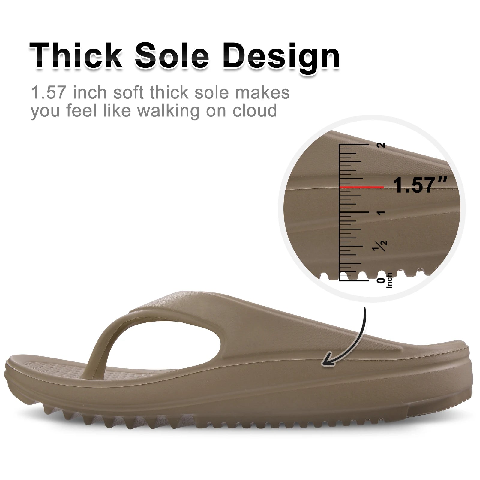 Comwarm Women Slim Flip Flops Classic Fashion Shower Slippers EVA Sole Comfy House Sandals Outdoor Beach Slippers Women Sandals