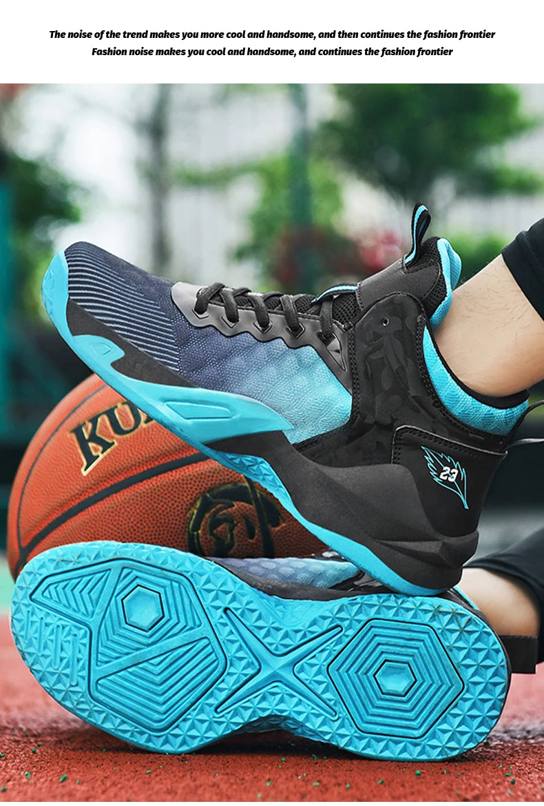 Men’s Basketball Shoes – Breathable Non-Slip Fashion Sports Sneakers