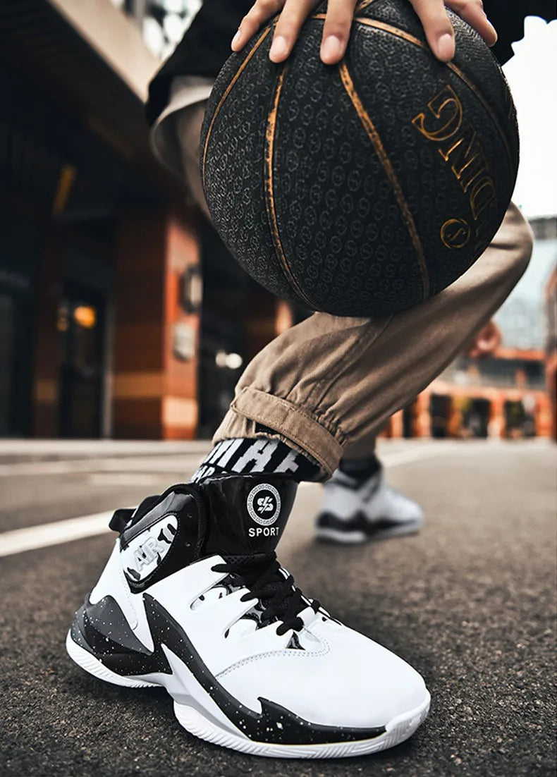 Men’s Basketball Shoes – Breathable, Non-Slip Outdoor Sneakers for Walking & Running