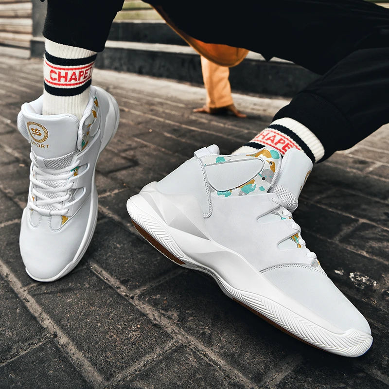 Men’s Basketball Shoes – Breathable, Non-Slip Outdoor Sneakers for Walking & Running