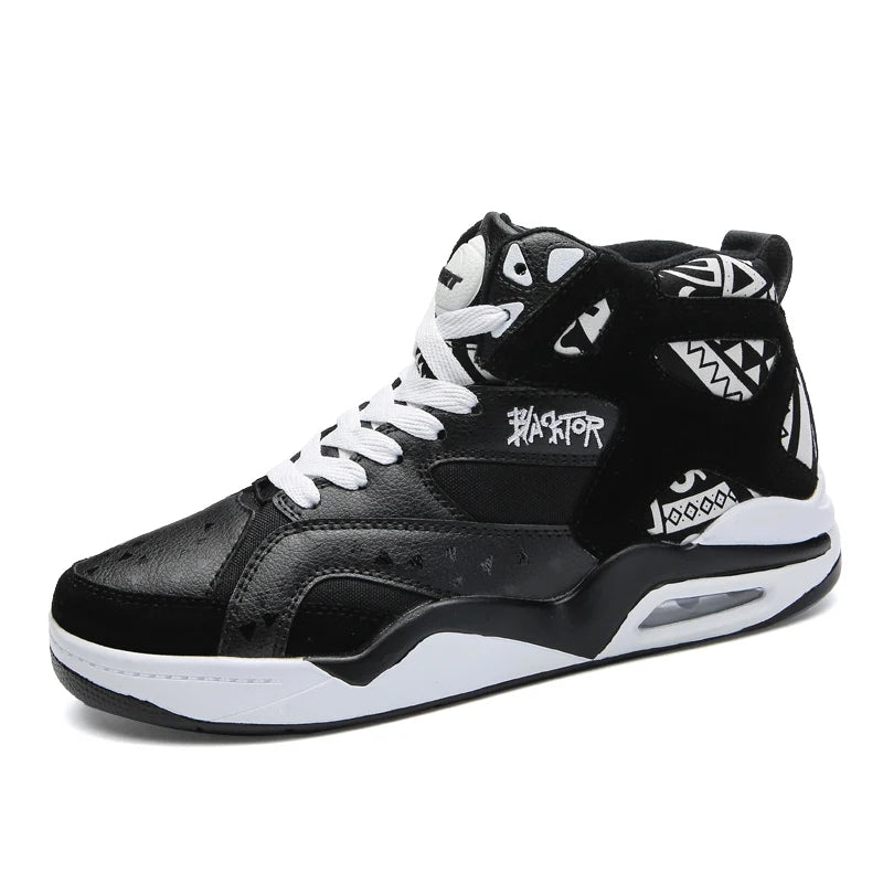 Mens Basketball Shoes Air Cushion Sports Shoes Outdoor Non-Slip Wearable Athletic Male Running Shoes Boys Sneakers