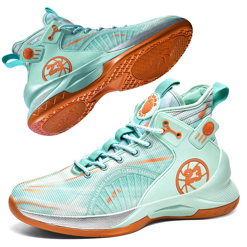 Men’s Fashion Basketball Shoes – Breathable, Non-Slip Running Sneakers