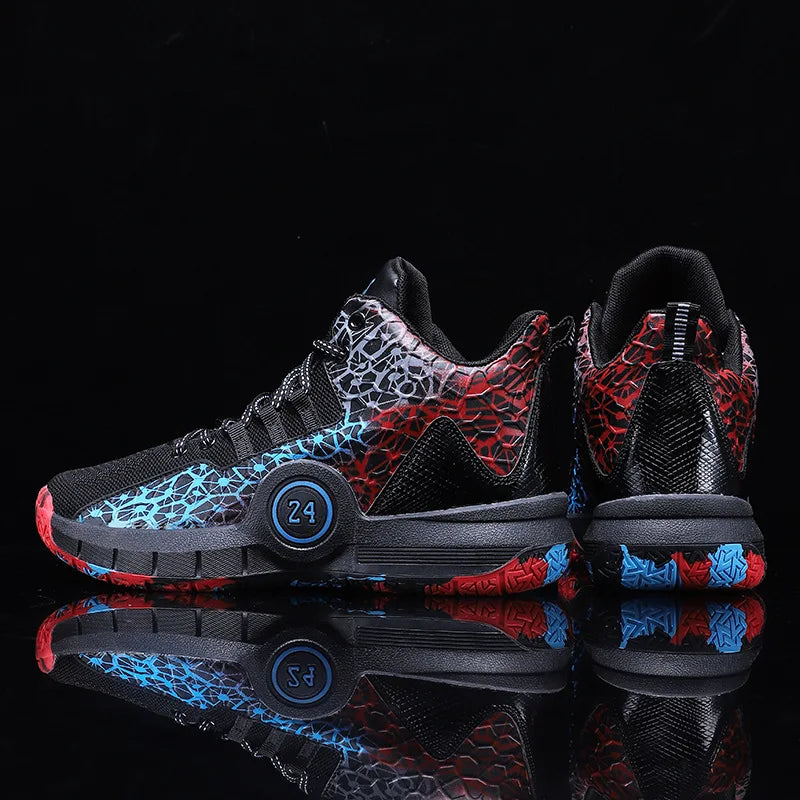 Men Professional Basketball Shoes Kids Men's Cushioning Light Basketball Sneakers Women Mesh Breathable Outdoor Sports Shoes