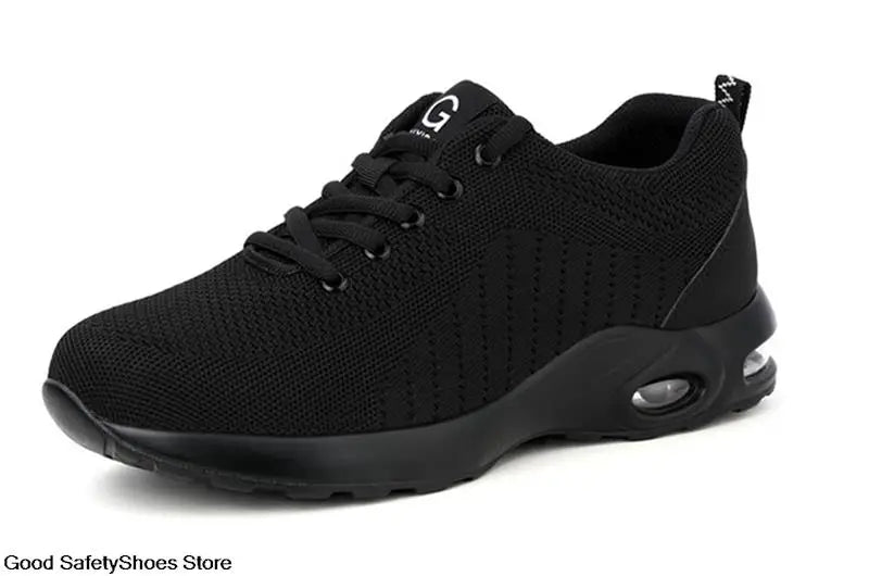Steel Toe Safety Shoes Men Women Security Protection Work Shoes Lightweight Safety Boots Air Cushion Indestructible Shoes