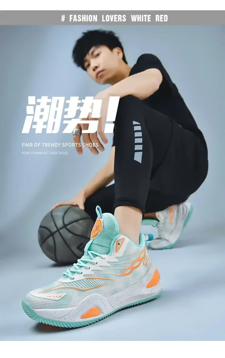 2025 Couple Basketball Shoes for Men and Women Sports Training Shoes  Male Tennis Sneakers Nonslip Basketball