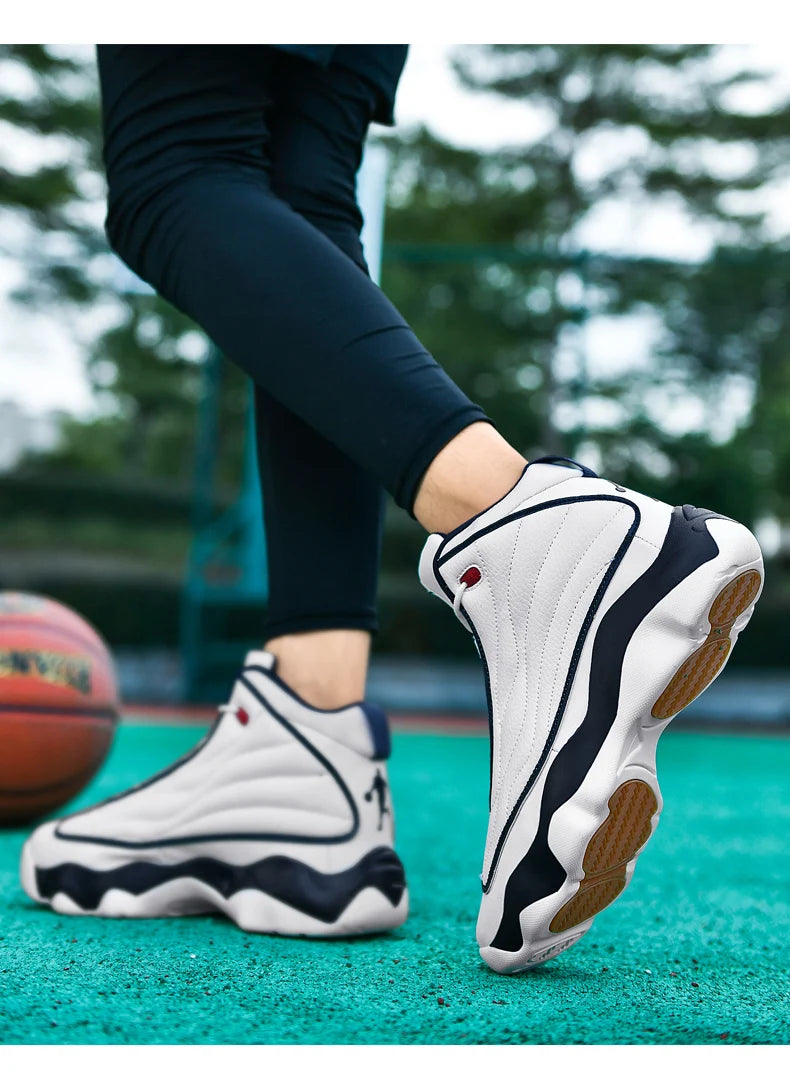 Cool Boy Basketball Sneakers Outdoor Sport Trainers Men Women Plus Size 47 48 Basketball Training Shoes Unisex Size 36-48