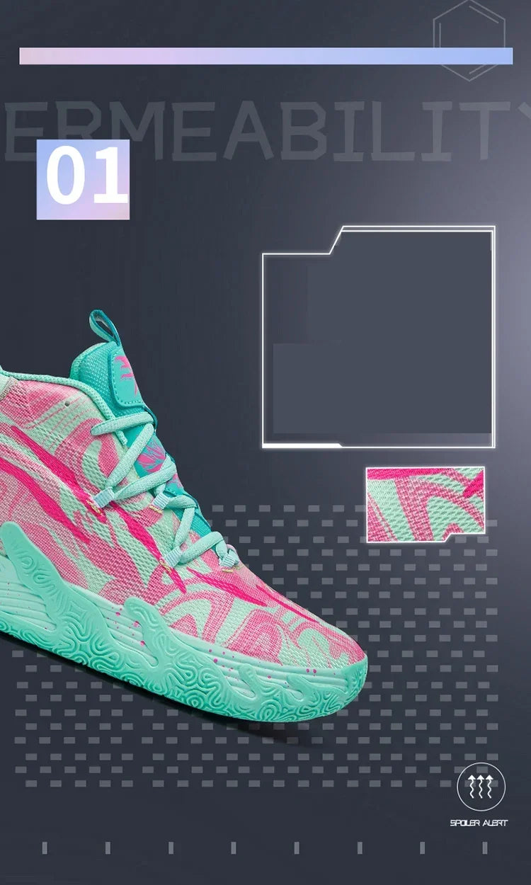 2025 New Men's Sneakers Breathable Comfortable Mens Basketball Shoes Wear-resistant Non-slip Couple's Sports Shoes Tenis