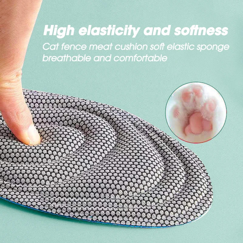 Memory Foam Insoles for Shoes Men Women Nano Antibacterial Massage Sport Insole Feet Orthopedic Cushion Running Shoe Sole