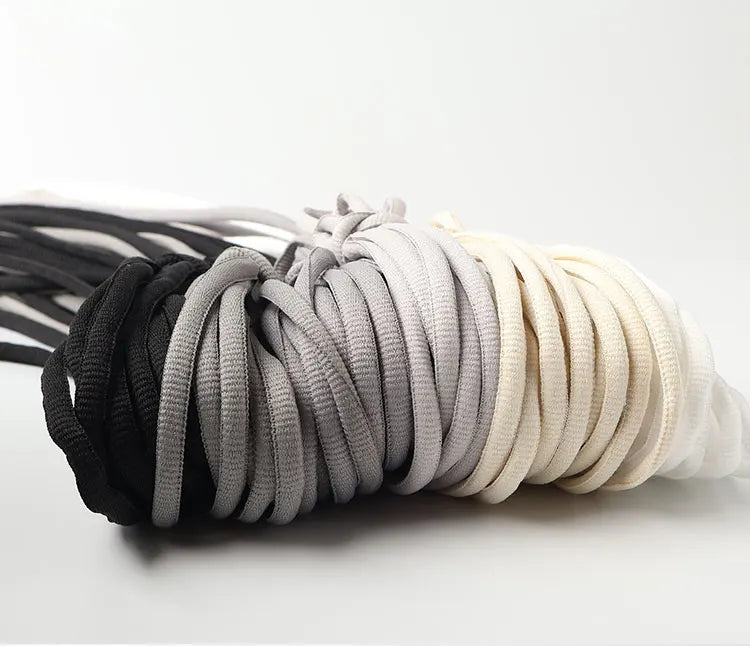 2025 New Flat Semicircular Shoelaces for Women's Sneakers Strap 160/180cm Black Grey Off-White Accessorie for Nike/Arctery