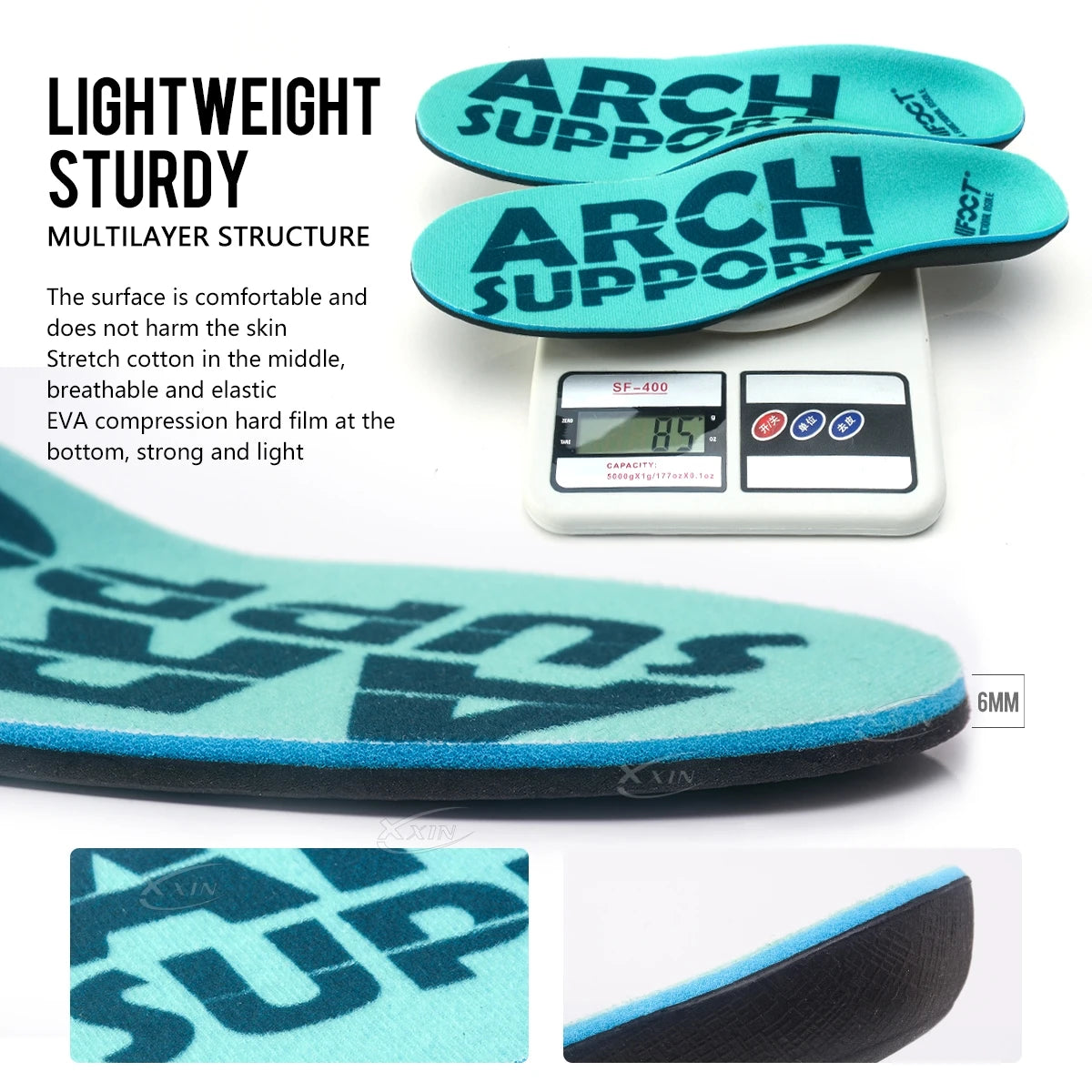 Arch Support Insole Orthopedic Insole Men Women Sport Shoe Insert Flat Foot Shoe Pad Size 35-46