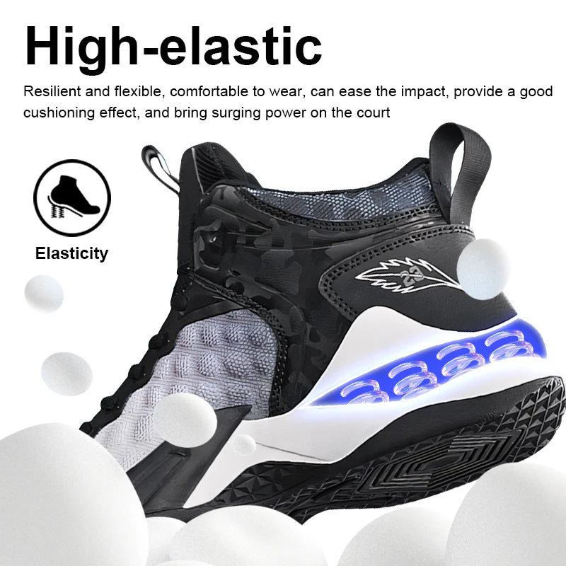 Men’s Basketball Shoes – Breathable Non-Slip Fashion Sports Sneakers