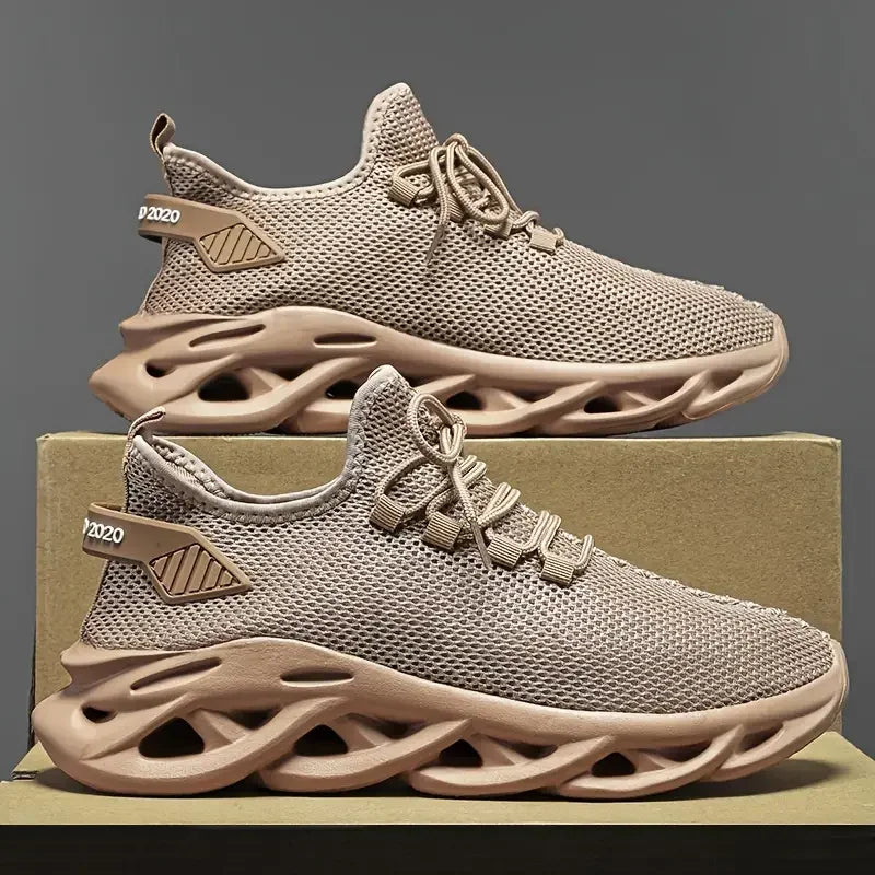 New Men Running Shoes Jogging Fashion Casual Walking Leisure Loafers Lace-up Breathable Brand Outdoor Comfortable Sneakers Blade