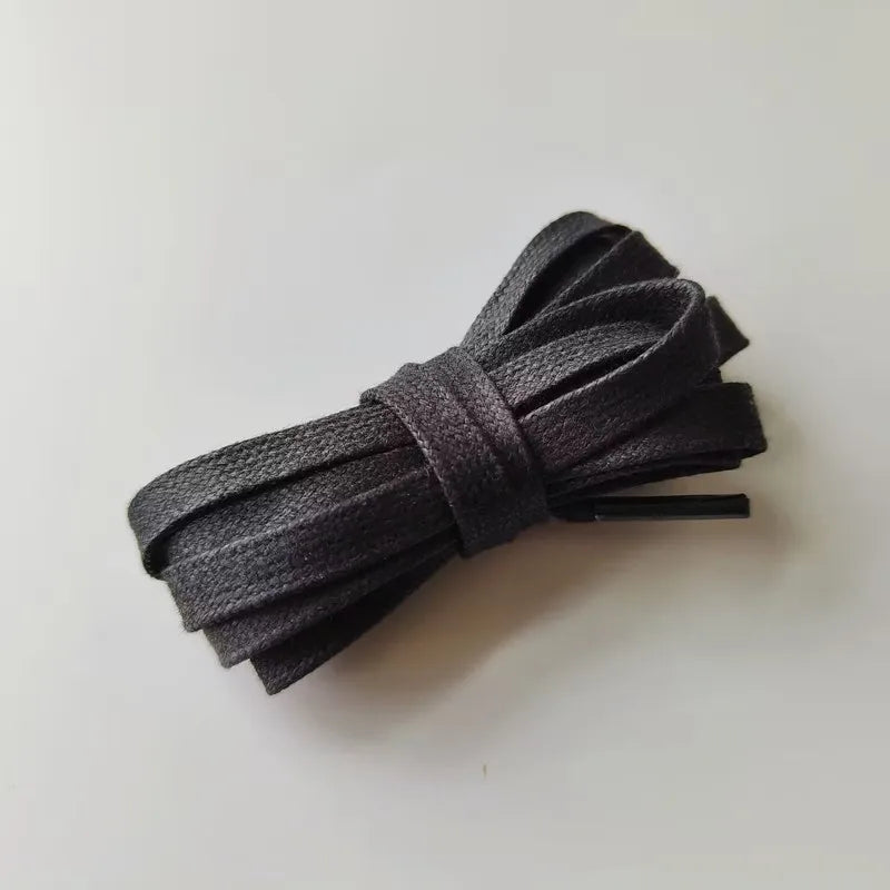 Flat Waxed Cotton Shoelaces Men Women Trend Personality Sneakers Sport Casual Basketball Aj1 Darth Vader Barb Shoes Laces Dropsh