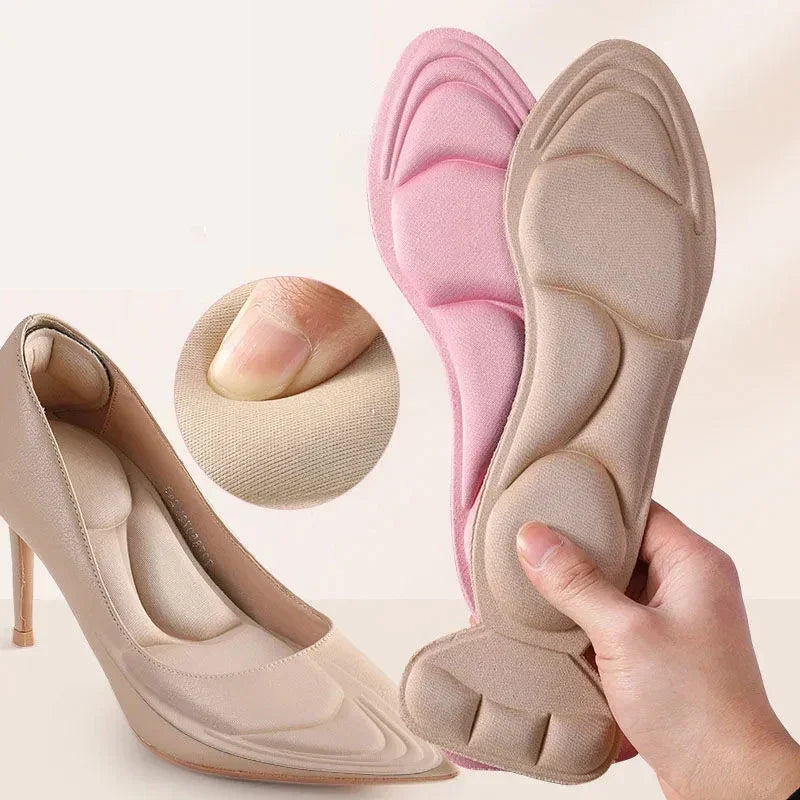 1/2Pair Memory Foam Insole Pad Inserts Heel Post Back Breathable Anti-slip for High Heel Shoe Insert Protector Shoes Insoles