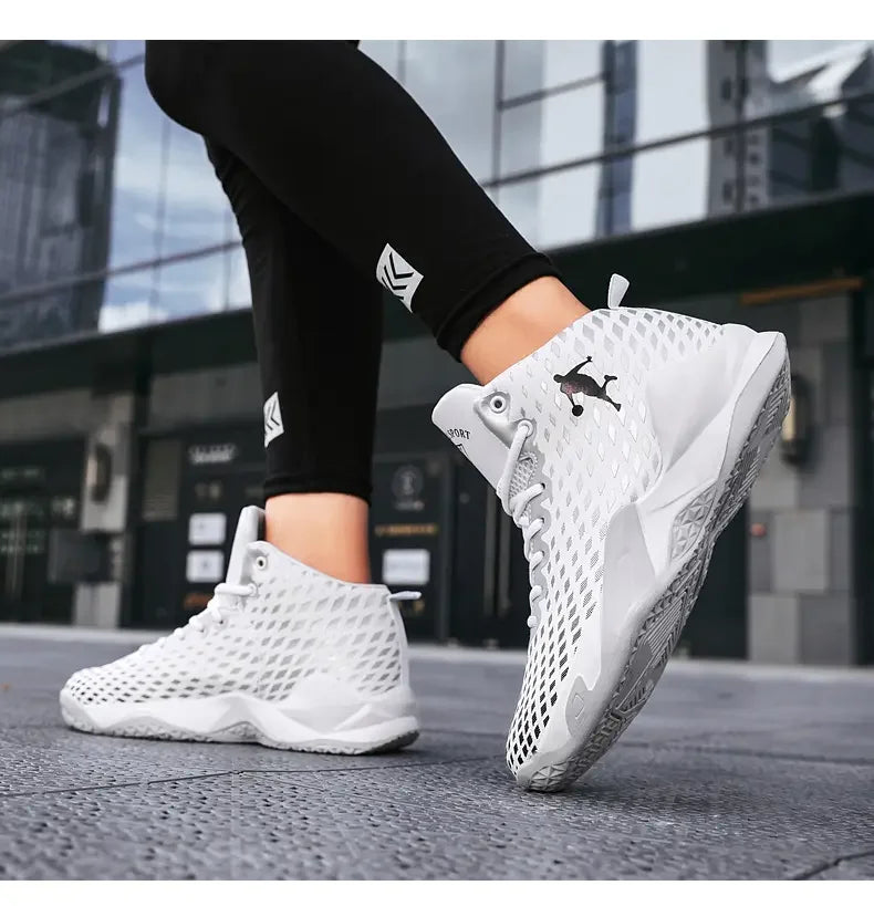 Men’s High-Top Basketball Sneakers – Fashion Street Sport Shoes