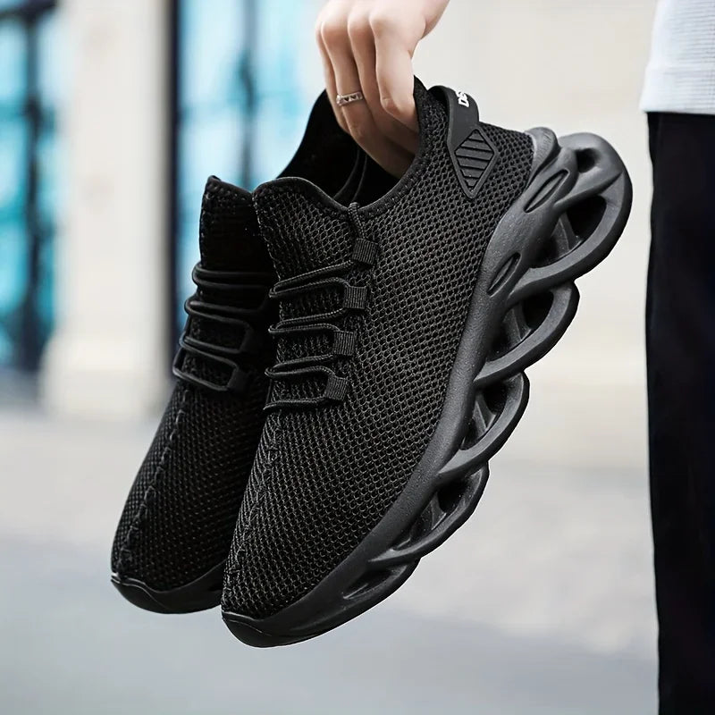 New Men Running Shoes Jogging Fashion Casual Walking Leisure Loafers Lace-up Breathable Brand Outdoor Comfortable Sneakers Blade