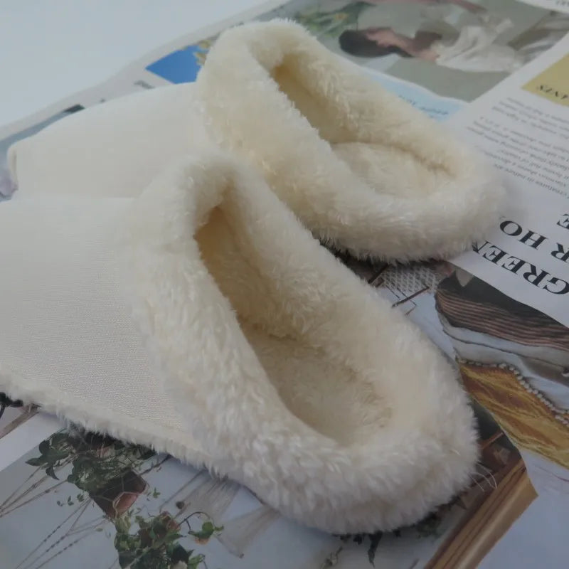 New Wintes Keep Warm Plush Shoe Covers Insoles For Feet Lining For Slippers Clogs DIY Accessories Indoor Cotton Shoes Fur Liners