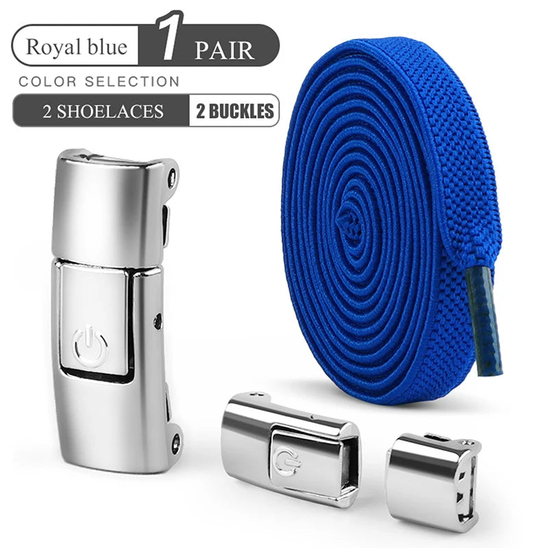 8mm No Tie Shoe Laces Press Lock Shoelaces Without Ties Elastic Laces Sneaker Adult Widened Flat Shoelace for Shoes