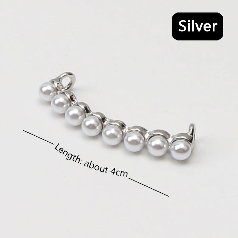 Shoelaces Clips Decoration Shoelace Buckle Shoes Charm AF1 Sneakers Pearl Shiny Rhinestones Women Girl Shoe Laces Decorative 1Pc