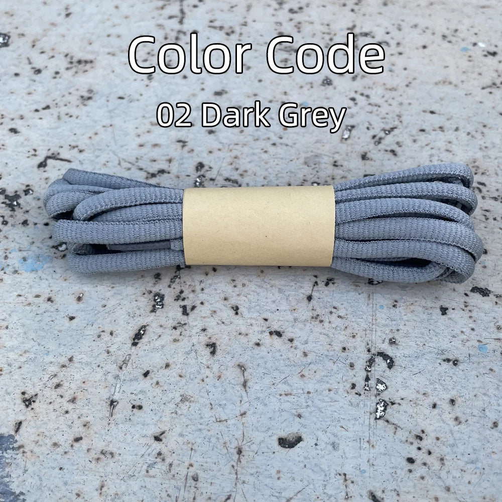 2025 New Flat Semicircular Shoelaces for Women's Sneakers Strap 160/180cm Black Grey Off-White Accessorie for Nike/Arctery