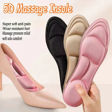 5D Massage Memory Foam Insoles for Shoes Sole Breathable Cushion Sport Running Insoles for Feet Orthopedic Feet Care Insoles
