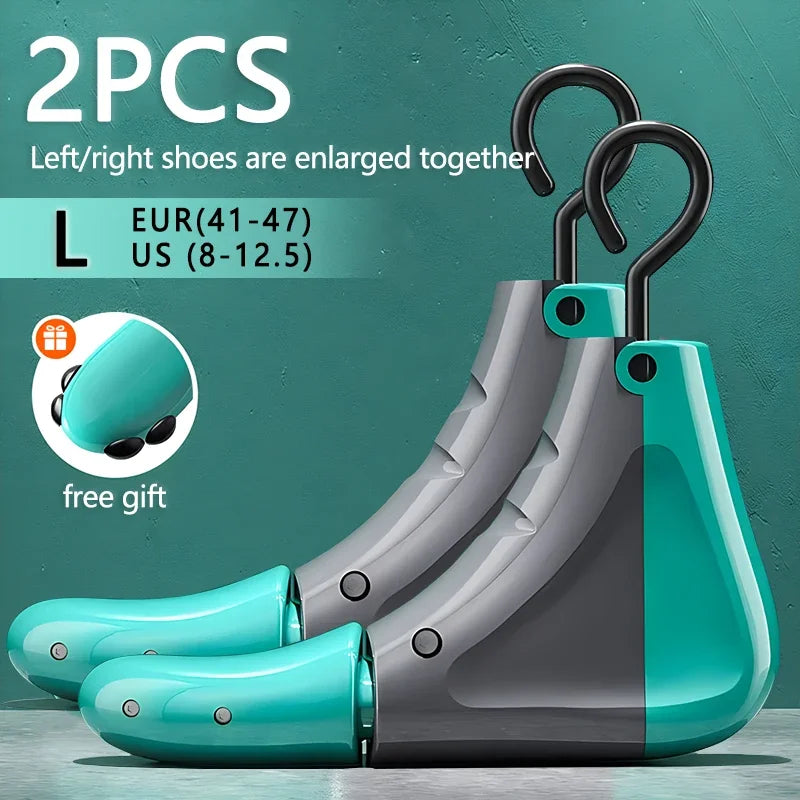 Repacego 2Pcs Shoe Stretcher Shoe Trees Universal Unisex Women Men Adjustable Length Width high top Expander Extender Keeper