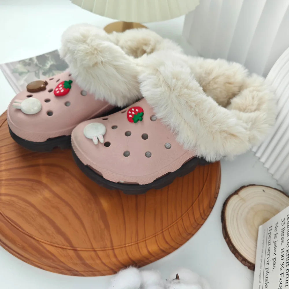 Hot 1 Pair Winter Warm Shoe Cover Inserts Plus Size Furry Replacement Fur Insoles Thickened Fuzzy Fur Insert Lining Shoe Inner