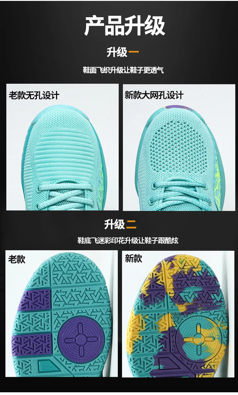 Men Professional Basketball Shoes Kids Men's Cushioning Light Basketball Sneakers Women Mesh Breathable Outdoor Sports Shoes