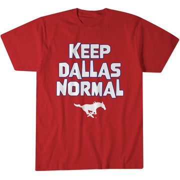 SMU Mustangs Football Keep Dallas Normal Graphic Shirt for College Football Fans