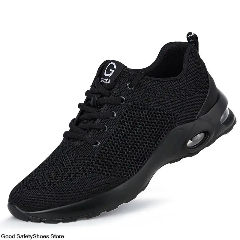 Steel Toe Safety Shoes Men Women Security Protection Work Shoes Lightweight Safety Boots Air Cushion Indestructible Shoes