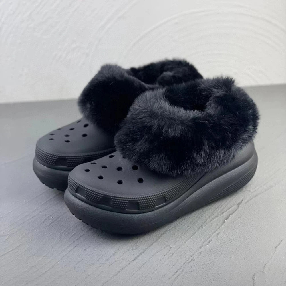 1 Pair Winter Warm Plush Insoles Inserts Removable Plush Liner Shoes Insoles Furry Sleeve For Clogs Slippers Lined Shoes Cover