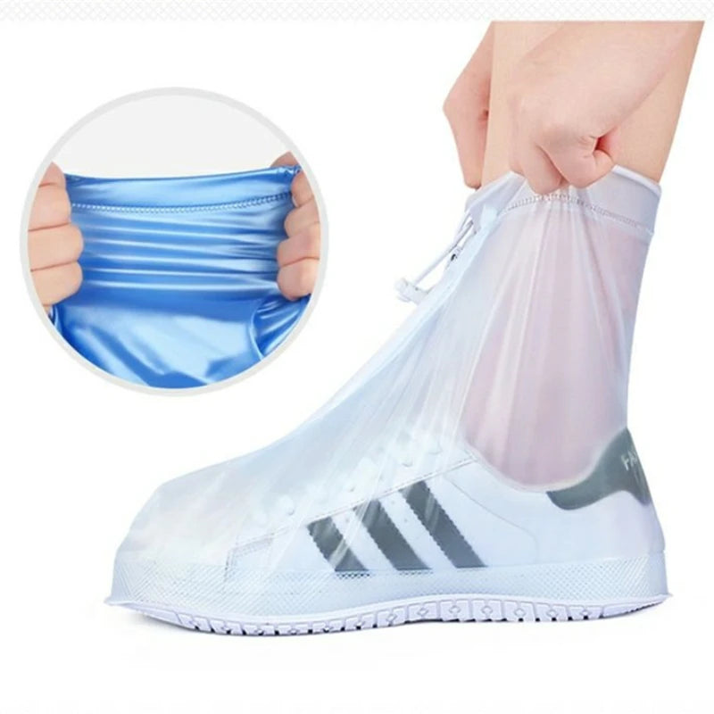 1 Pair Shoes Cover Rain Waterproof  Rain Boots Non-slip Wear-resistant Men Women's Strong Durable Snow and Dirt Proof Boot Cover